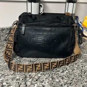 Fendi diaper bag with changing table